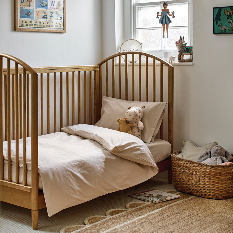 Zeyso Kids Cotton Fitted Sheet – Parchment - Image 2